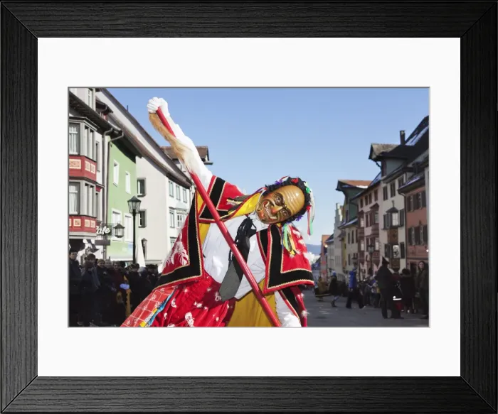 Framed Print : Man in traditional costume (Federahannes), Narrensprung, traditional carnival, Rottweiler Fasnet, Rottweil, Black Forest, Baden Wurttemberg, Germany, Europe Framed Print : Man in traditional costume (Federahannes), Narrensprung, traditional carnival, Rottweiler Fasnet, Rottweil, Black Forest, Baden Wurttemberg, Germany, Europe