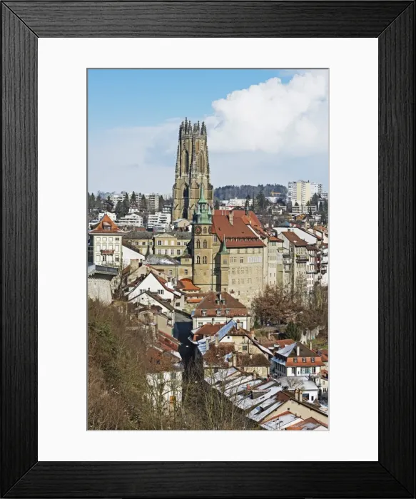 Framed Print : The 13th century Gothic church, St. Nicolas Cathedral, Fribourg, Switzerland, Europe Framed Print : The 13th century Gothic church, St. Nicolas Cathedral, Fribourg, Switzerland, Europe
