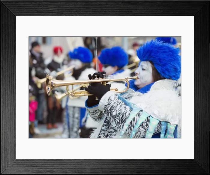 Framed Print : Brass band, Fasnact spring carnival parade, Monthey, Valais, Switzerland, Europe Framed Print : Brass band, Fasnact spring carnival parade, Monthey, Valais, Switzerland, Europe