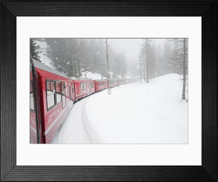 Framed Print : Bernina Railway Line, UNESCO World Heritage Site, Graubunden, Swiss Alps, Switzerland, Europe Framed Print : Bernina Railway Line, UNESCO World Heritage Site, Graubunden, Swiss Alps, Switzerland, Europe
