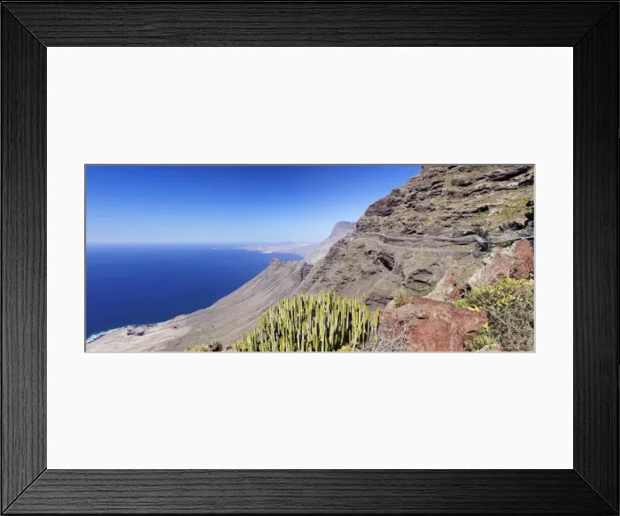 Framed Print : Anden Verde, West Coast with Puerto de las Nieves and Faneque mountain, Gran Canaria, Canary Islands, Spain, Atlantic, Europe Framed Print : Anden Verde, West Coast with Puerto de las Nieves and Faneque mountain, Gran Canaria, Canary Islands, Spain, Atlantic, Europe