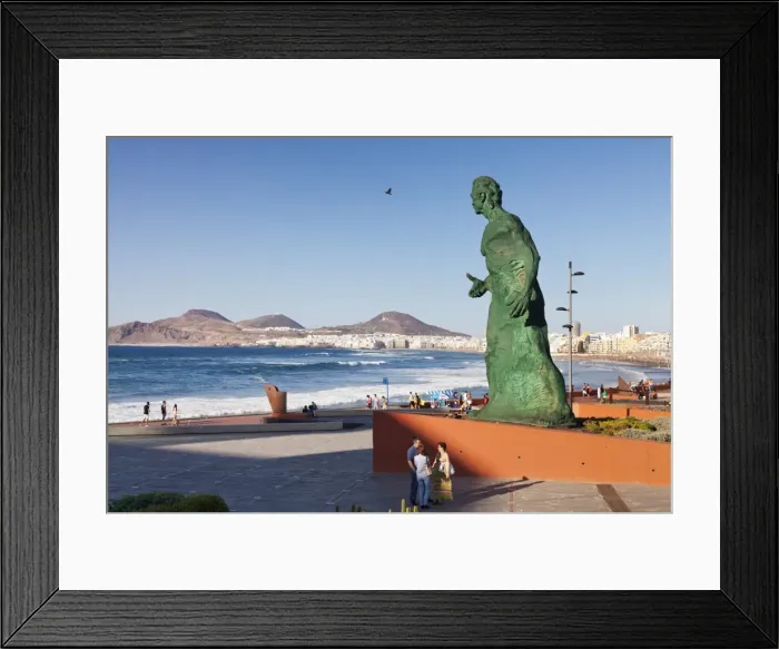 Framed Print : Sculpture at Alfredo Kraus Auditorium, Playa de las Canteras, Las Palmas, Gran Canaria, Canary Islands, Spain, Atlantic, Europe Framed Print : Sculpture at Alfredo Kraus Auditorium, Playa de las Canteras, Las Palmas, Gran Canaria, Canary Islands, Spain, Atlantic, Europe