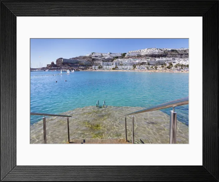 Framed Print : Puerto Rico, Gran Canaria, Canary Islands, Spain, Atlantic, Europe Framed Print : Puerto Rico, Gran Canaria, Canary Islands, Spain, Atlantic, Europe