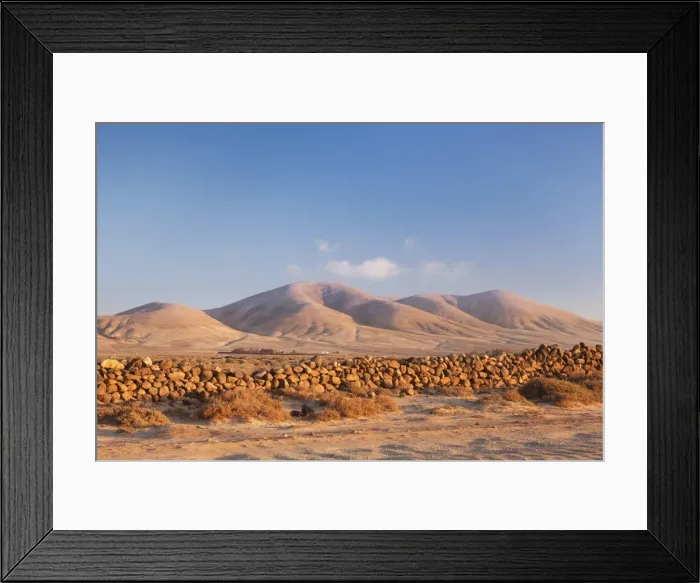 Framed Print : Wall in a desert landscape, El Cotillo, Fuerteventura, Canary Islands, Spain, Europe Framed Print : Wall in a desert landscape, El Cotillo, Fuerteventura, Canary Islands, Spain, Europe