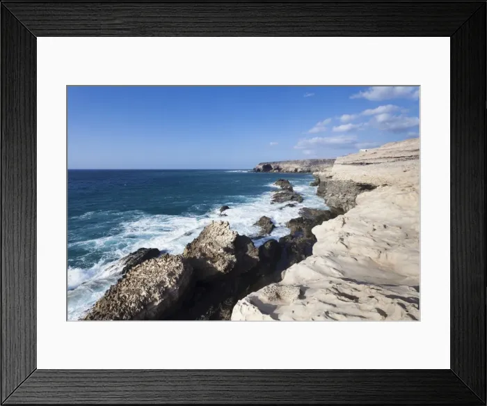 Framed Print : Limestone terraces at the cliffs to the Mirador, Ajuy, Fuerteventura, Canary Islands, Spain, Atlantic, Europe Framed Print : Limestone terraces at the cliffs to the Mirador, Ajuy, Fuerteventura, Canary Islands, Spain, Atlantic, Europe