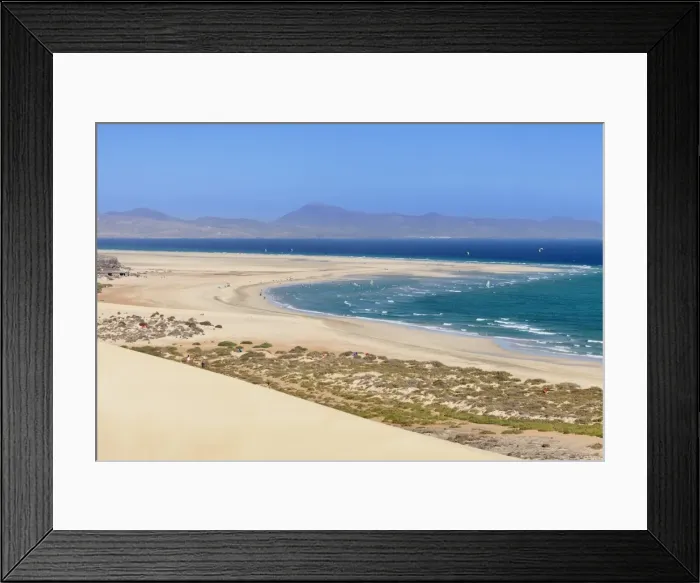 Framed Print : Dunes at Playa de Sotavento, Risco del Paso, Fuerteventura, Canary Islands, Spain, Atlantic, Europe Framed Print : Dunes at Playa de Sotavento, Risco del Paso, Fuerteventura, Canary Islands, Spain, Atlantic, Europe