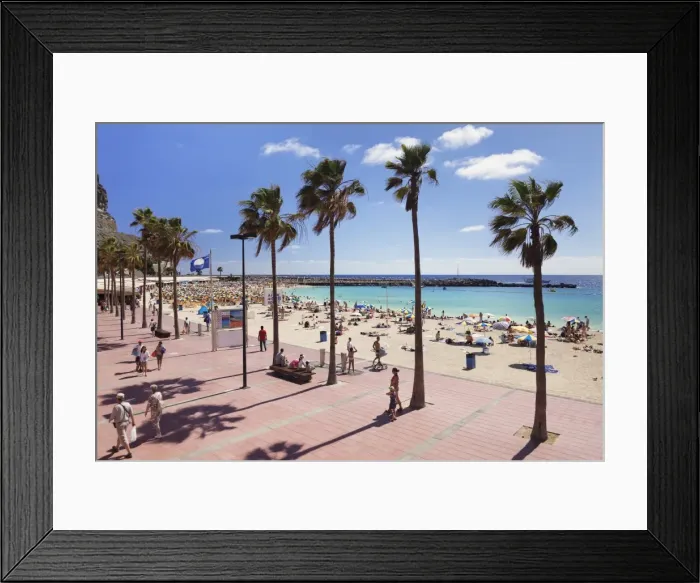 Framed Print : Playa de los Amadores, Gran Canaria, Canary Islands, Spain, Atlantic, Europe Framed Print : Playa de los Amadores, Gran Canaria, Canary Islands, Spain, Atlantic, Europe