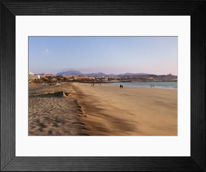 Framed Print : Beach of Costa Calma at sunrise, Fuerteventura, Canary Islands, Spain, Atlantic, Europe Framed Print : Beach of Costa Calma at sunrise, Fuerteventura, Canary Islands, Spain, Atlantic, Europe