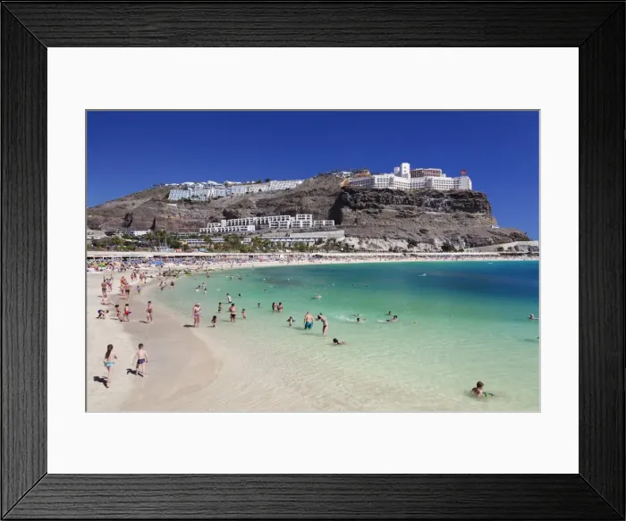 Framed Print : Playa de los Amadores, Gran Canaria, Canary Islands, Spain, Atlantic, Europe Framed Print : Playa de los Amadores, Gran Canaria, Canary Islands, Spain, Atlantic, Europe
