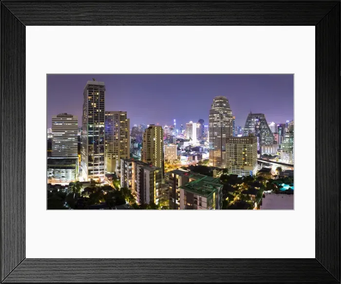 Framed Print : Panoramic view of Bangkok at night from Rembrandt Hotel and Towers, Sukhumvit 18, Bangkok, Thailand, Southeast Asia, Asia Framed Print : Panoramic view of Bangkok at night from Rembrandt Hotel and Towers, Sukhumvit 18, Bangkok, Thailand, Southeast Asia, Asia
