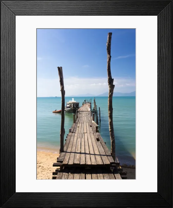 Framed Print : Bo Phut Pier stretching out into the sea on the north coast of Koh Samui, Thailand, Southeast Asia, Asia Framed Print : Bo Phut Pier stretching out into the sea on the north coast of Koh Samui, Thailand, Southeast Asia, Asia