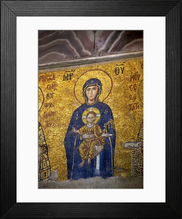 Framed Print : Mosaic of the Virgin and Child, interior of Hagia Sophia (Aya Sofya Mosque) (The Church of Holy Wisdom), UNESCO World Heritage Site, Istanbul, Turkey, Europe Framed Print : Mosaic of the Virgin and Child, interior of Hagia Sophia (Aya Sofya Mosque) (The Church of Holy Wisdom), UNESCO World Heritage Site, Istanbul, Turkey, Europe