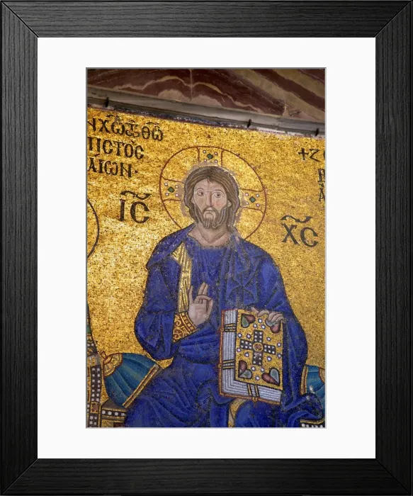 Framed Print : Mosaic of Christ, interior of Hagia Sophia (Aya Sofya Mosque) (The Church of Holy Wisdom), UNESCO World Heritage Site, Istanbul, Turkey, Europe Framed Print : Mosaic of Christ, interior of Hagia Sophia (Aya Sofya Mosque) (The Church of Holy Wisdom), UNESCO World Heritage Site, Istanbul, Turkey, Europe