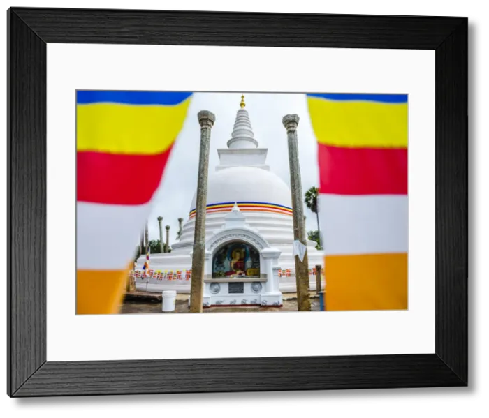 Framed Print : Thuparama Dagoba and the Buddhist flag, Ancient City of Anuradhapura, UNESCO World Heritage Site, Sri Lanka, Asia Framed Print : Thuparama Dagoba and the Buddhist flag, Ancient City of Anuradhapura, UNESCO World Heritage Site, Sri Lanka, Asia