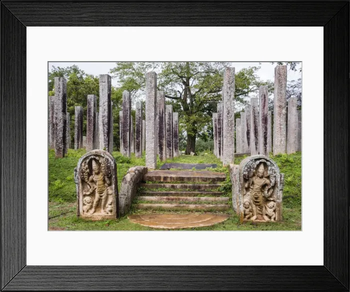 Framed Print : Ruins of stone columns at Thuparama Dagoba in the Mahavihara (The Great Monastery), Sacred City of Anuradhapura, UNESCO World Heritage Site, Sri Lanka, Asia Framed Print : Ruins of stone columns at Thuparama Dagoba in the Mahavihara (The Great Monastery), Sacred City of Anuradhapura, UNESCO World Heritage Site, Sri Lanka, Asia