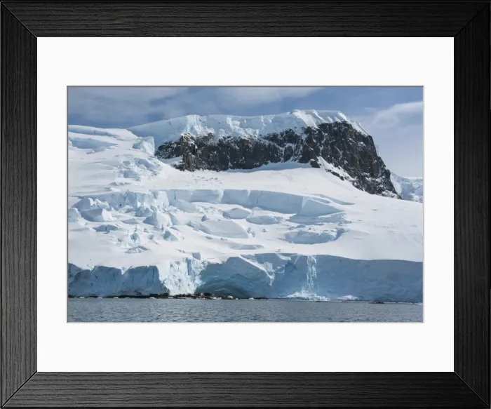 Framed Print : Huge ice shelf on Mikkelson Island, Antarctica, Polar Regions