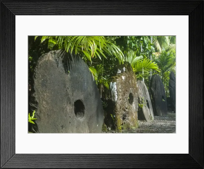 Framed Print : Stone money on the island of Yap, Federated States of Micronesia, Caroline Islands, Pacific Framed Print : Stone money on the island of Yap, Federated States of Micronesia, Caroline Islands, Pacific