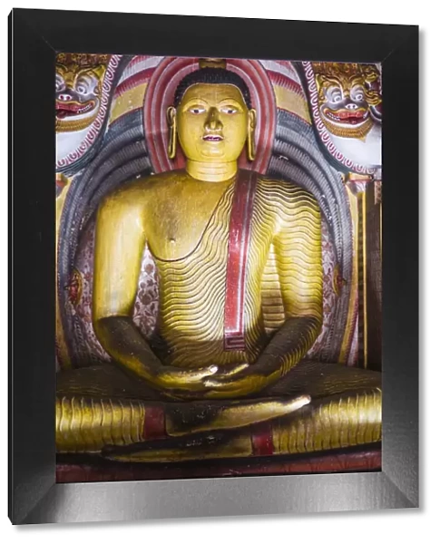 Buddha in Cave 3 (Great New Monastery), Dambulla Cave Temples, UNESCO World Heritage Site, Dambulla, Sri Lanka, Asia