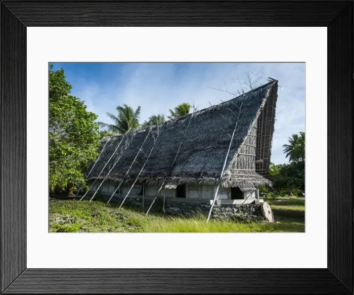 Framed Print : Traditional thatched roof hut, Island of Yap, Federated States of Micronesia, Caroline Islands, Pacific Framed Print : Traditional thatched roof hut, Island of Yap, Federated States of Micronesia, Caroline Islands, Pacific