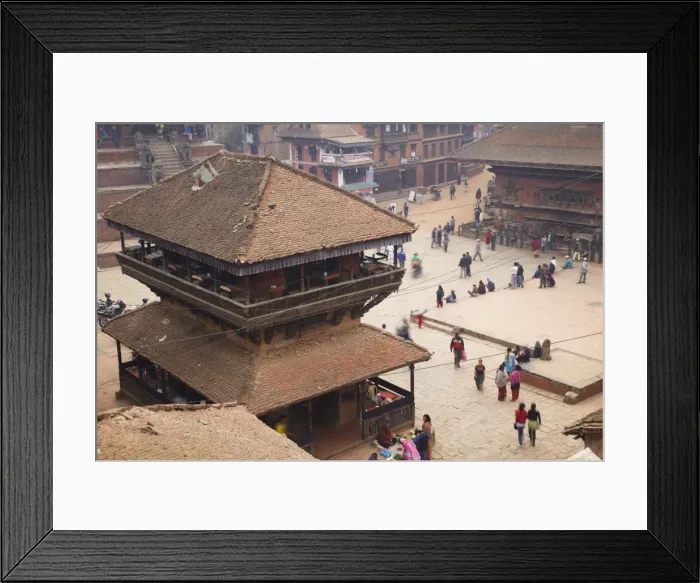 Framed Print : View of Taumadhi Tole, Bhaktapur, UNESCO World Heritage Site, Kathmandu Valley, Nepal, Asia Framed Print : View of Taumadhi Tole, Bhaktapur, UNESCO World Heritage Site, Kathmandu Valley, Nepal, Asia