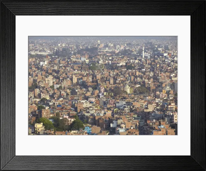 Framed Print : View of Kathmandu, Nepal, Asia Framed Print : View of Kathmandu, Nepal, Asia