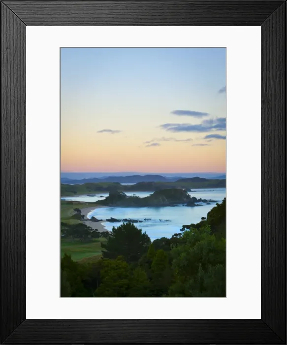 Framed Print : Idyllic coastal landscape near Whangarei, Northland, North Island, New Zealand, Pacific Framed Print : Idyllic coastal landscape near Whangarei, Northland, North Island, New Zealand, Pacific