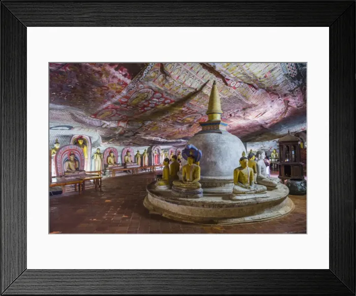 Framed Print : Cave 2 (Cave of the Great Kings), Dambulla Cave Temples, UNESCO World Heritage Site, Central Province, Sri Lanka, Asia Framed Print : Cave 2 (Cave of the Great Kings), Dambulla Cave Temples, UNESCO World Heritage Site, Central Province, Sri Lanka, Asia