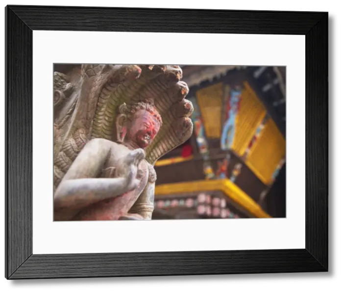 Framed Print : Statue at Bhimsen Temple, Kathmandu, Nepal, Asia Framed Print : Statue at Bhimsen Temple, Kathmandu, Nepal, Asia