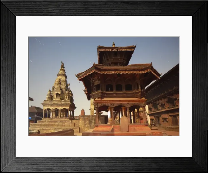 Framed Print : Moonlit view of Durbar Square, Bhaktapur, UNESCO World Heritage Site, Kathmandu Valley, Nepal, Asia Framed Print : Moonlit view of Durbar Square, Bhaktapur, UNESCO World Heritage Site, Kathmandu Valley, Nepal, Asia
