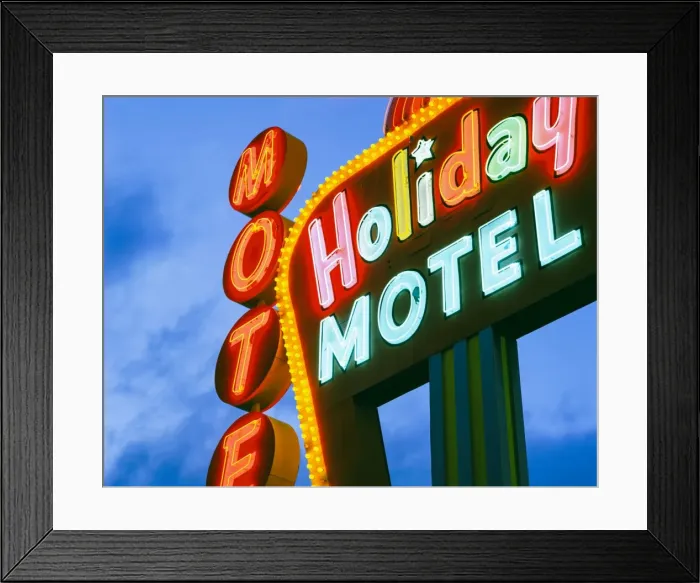 Framed Print : Motel sign, The Strip, Las Vegas, Nevada, United States of America, North America Framed Print : Motel sign, The Strip, Las Vegas, Nevada, United States of America, North America