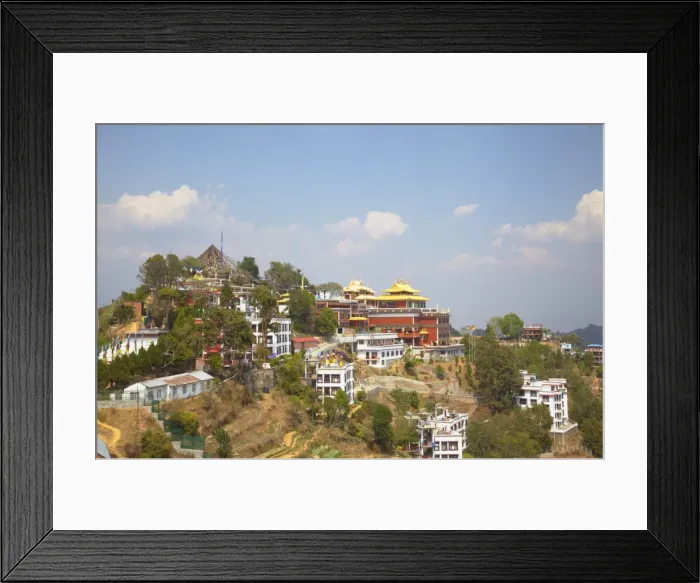Framed Print : Thrangu Tashi Yangtse Monastery inside Namobuddha complex, Dhulikhel, Kathmandu Valley, Nepal, Asia Framed Print : Thrangu Tashi Yangtse Monastery inside Namobuddha complex, Dhulikhel, Kathmandu Valley, Nepal, Asia