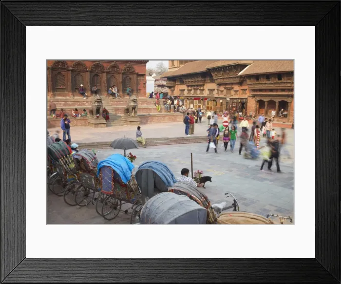 Framed Print : Rickshaws in Durbar Square, UNESCO World Heritage Site, Kathmandu, Nepal, Asia Framed Print : Rickshaws in Durbar Square, UNESCO World Heritage Site, Kathmandu, Nepal, Asia