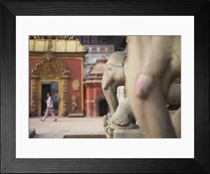 Framed Print : Elephant statues outside Vatsala Durga Temple, Bhaktapur, UNESCO World Heritage Site, Kathmandu Valley, Nepal, Asia Framed Print : Elephant statues outside Vatsala Durga Temple, Bhaktapur, UNESCO World Heritage Site, Kathmandu Valley, Nepal, Asia