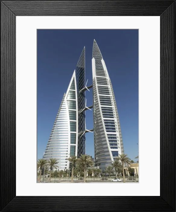 Framed Print : Bahrain World Trade Center, Manama, Bahrain, Middle East Framed Print : Bahrain World Trade Center, Manama, Bahrain, Middle East