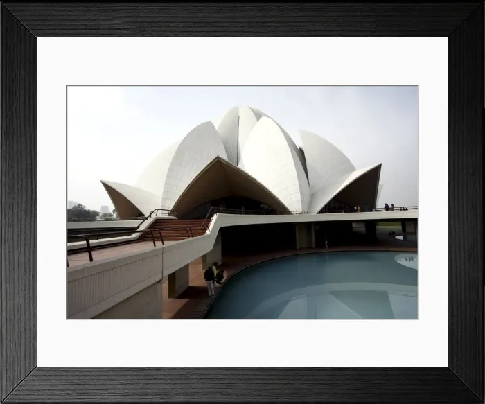 Framed Print : Bahai Lotus Temple, Delhi, India, Asia Framed Print : Bahai Lotus Temple, Delhi, India, Asia