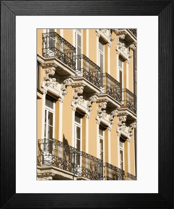 Framed Print : A beautiful facade, Alicante, Valencia province, Spain, Europe Framed Print : A beautiful facade, Alicante, Valencia province, Spain, Europe