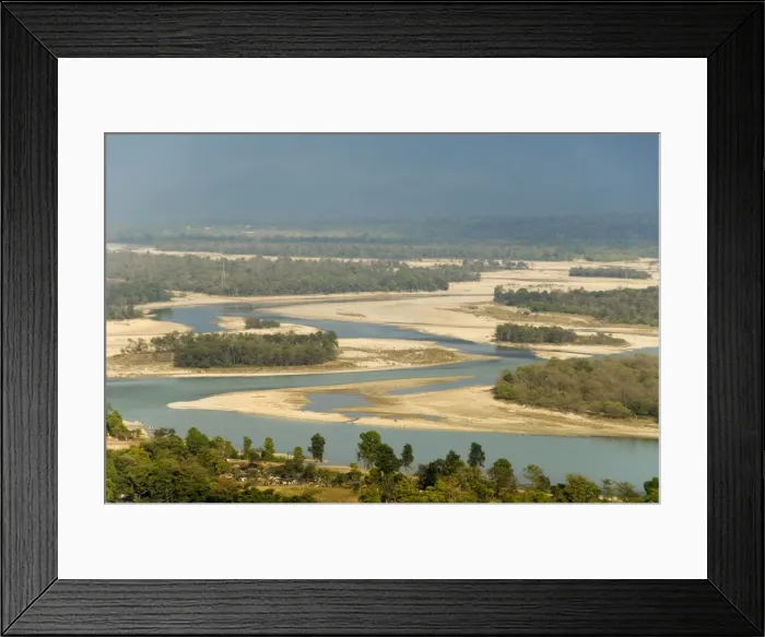 Framed Print : River Ganges emerging from Himalayas at Haridwar, seen from Mansa Devi Temple hill, Uttarakhand, India, Asia Framed Print : River Ganges emerging from Himalayas at Haridwar, seen from Mansa Devi Temple hill, Uttarakhand, India, Asia