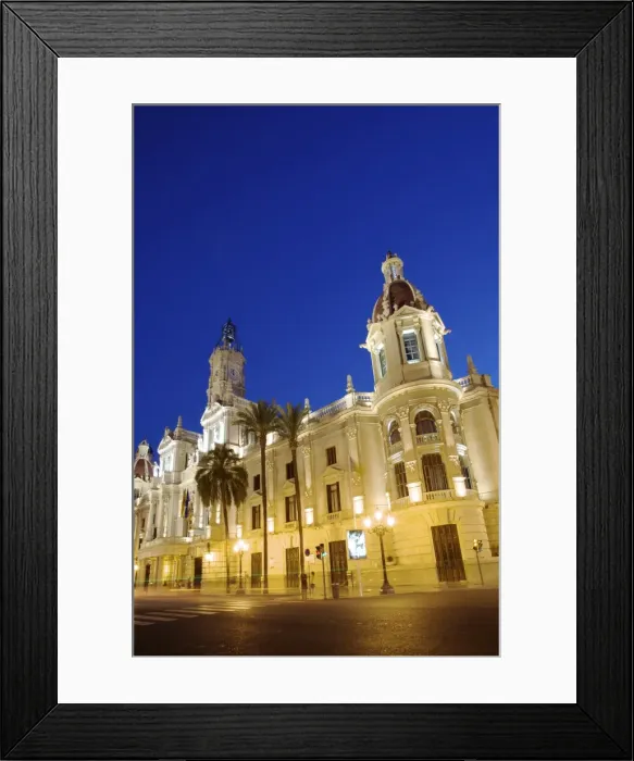 Framed Print : Town Hall, Plaza del Ayuntamiento, Valencia, Spain, Europe Framed Print : Town Hall, Plaza del Ayuntamiento, Valencia, Spain, Europe