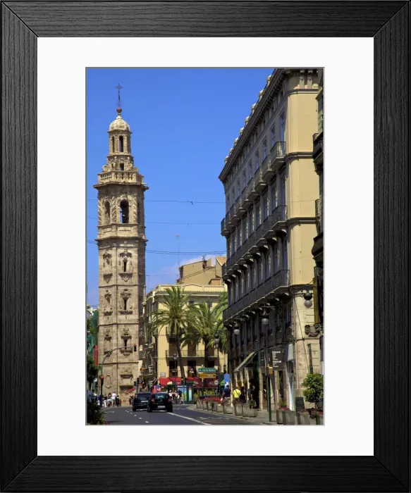 Framed Print : Santa Catalina Bell Tower, Valencia, Spain, Europe Framed Print : Santa Catalina Bell Tower, Valencia, Spain, Europe