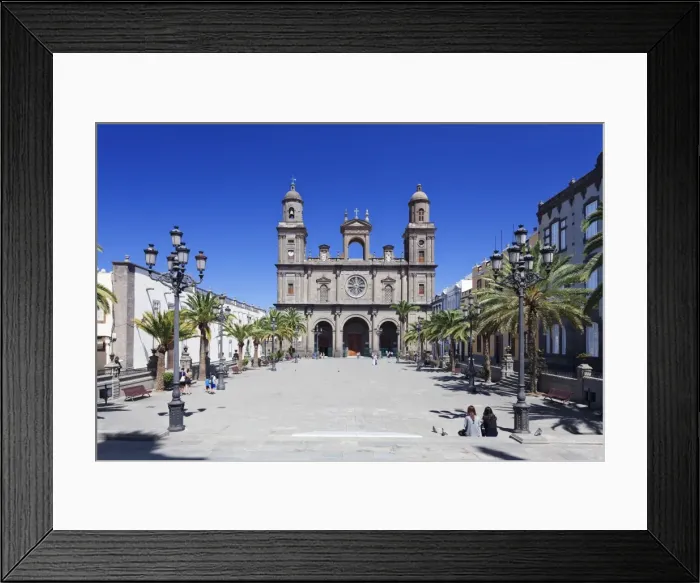 Framed Print : Santa Ana Cathedral, Plaza Santa Ana, Vegueta Old Town, Las Palmas, Gran Canaria, Canary Islands, Spain, Europe Framed Print : Santa Ana Cathedral, Plaza Santa Ana, Vegueta Old Town, Las Palmas, Gran Canaria, Canary Islands, Spain, Europe
