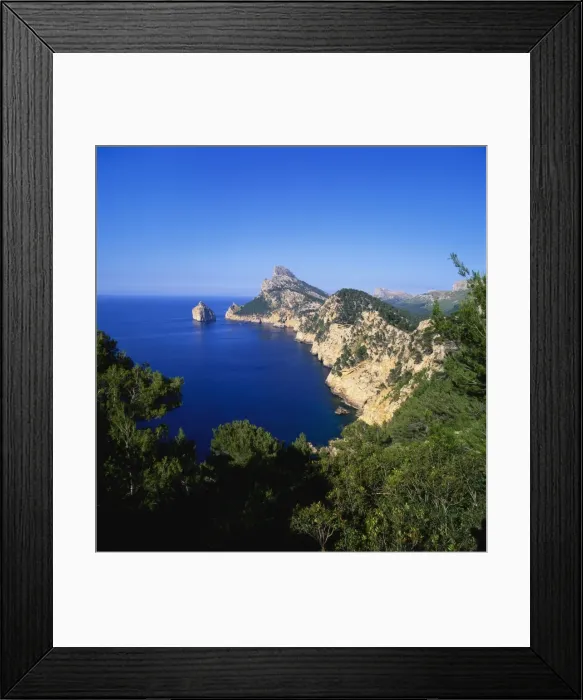 Framed Print : Sea and Cliffs by Cap de Formentor, Mallorca, Spain Framed Print : Sea and Cliffs by Cap de Formentor, Mallorca, Spain