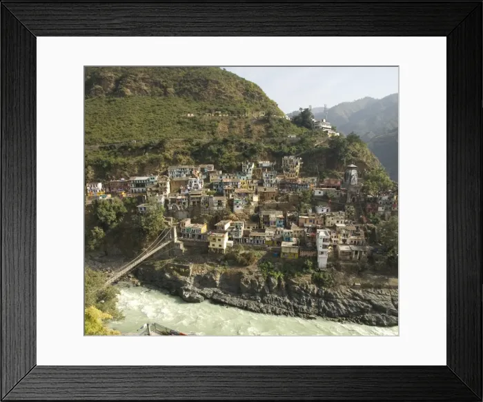 Framed Print : Devaprayag (Deoprayag), holy site on upper Ganges River, Garwhal Himalaya, Uttarakhand, India, Asia Framed Print : Devaprayag (Deoprayag), holy site on upper Ganges River, Garwhal Himalaya, Uttarakhand, India, Asia
