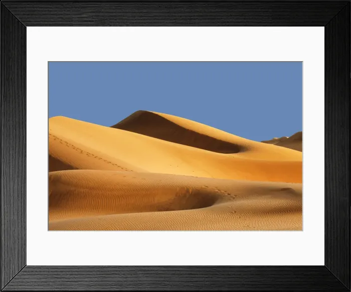 Framed Print : Sand dunes of Maspalomas at sunset, Maspalomas, Gran Canaria, Canary Islands, Spain, Atlantic, Europe