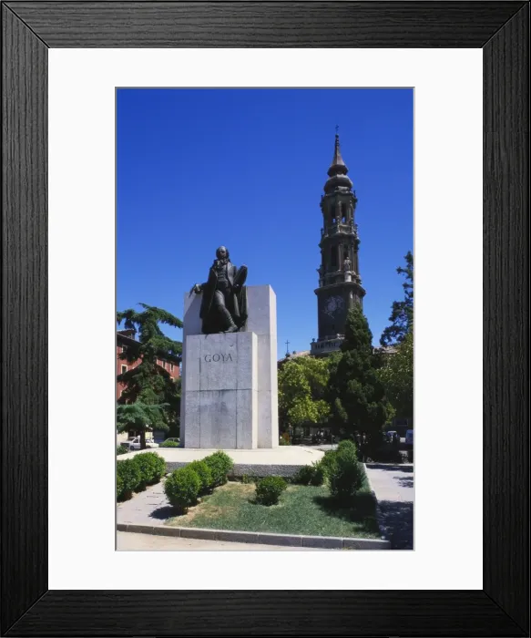 Framed Print : Francisco Goya Monument, Zaragoza, Aragon, Spain Framed Print : Francisco Goya Monument, Zaragoza, Aragon, Spain