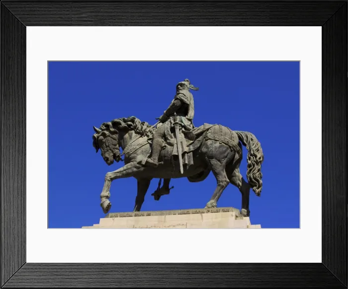 Framed Print : Statue of King Jaume I, Valencia, Spain, Europe Framed Print : Statue of King Jaume I, Valencia, Spain, Europe