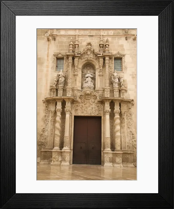 Framed Print : Santa Maria church, San Roque quarter, Alicante, Valencia province, Spain, Europe Framed Print : Santa Maria church, San Roque quarter, Alicante, Valencia province, Spain, Europe