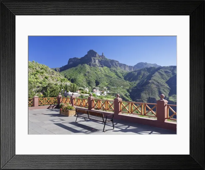 Framed Print : Tejeda and Roque Nublo, Gran Canaria, Canary Islands, Spain, Europe Framed Print : Tejeda and Roque Nublo, Gran Canaria, Canary Islands, Spain, Europe