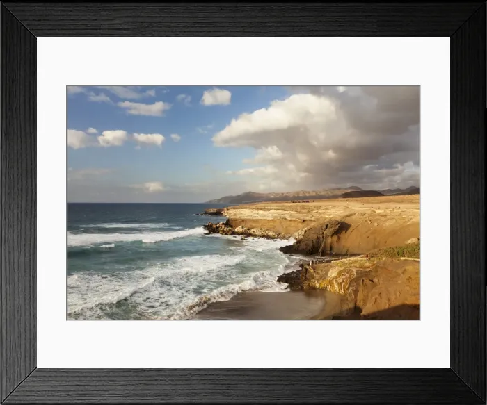 Framed Print : Sunset at Playa del Viejo Rey, La Pared, Fuerteventura, Canary Islands, Spain, Atlantic, Europe Framed Print : Sunset at Playa del Viejo Rey, La Pared, Fuerteventura, Canary Islands, Spain, Atlantic, Europe