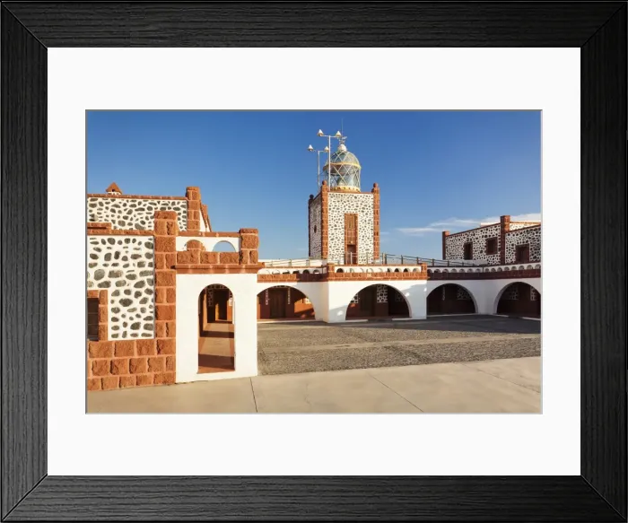 Framed Print : Lighthouse of Faro de la Entallada at Punta de la Entallada, Fuerteventura, Canary Islands, Spain, Europe Framed Print : Lighthouse of Faro de la Entallada at Punta de la Entallada, Fuerteventura, Canary Islands, Spain, Europe