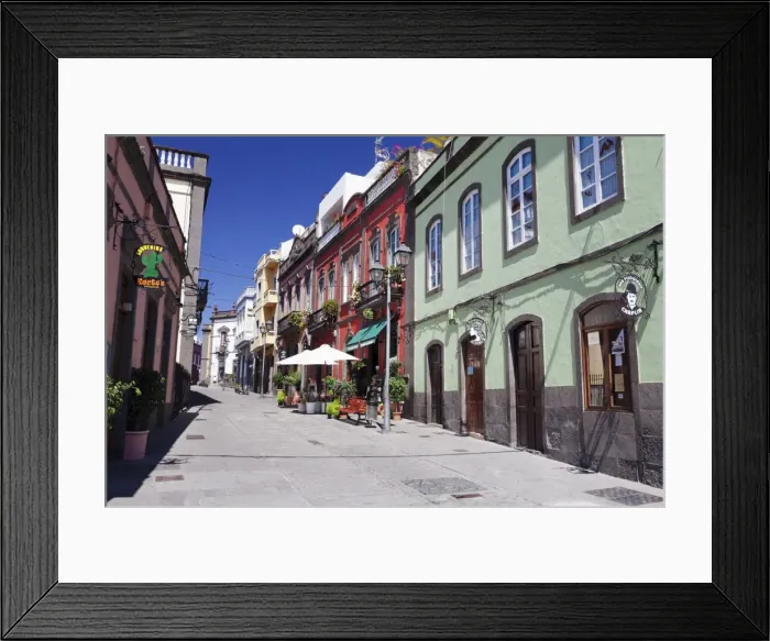 Framed Print : Old town of Arucas, Gran Canaria, Canary Islands, Spain, Europe Framed Print : Old town of Arucas, Gran Canaria, Canary Islands, Spain, Europe